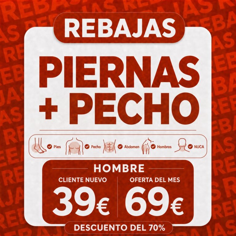 Piernas Enteras y Pecho + Abdomen Hombre