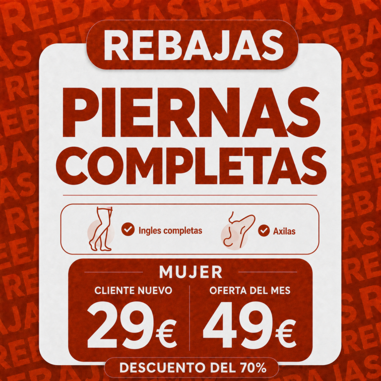 Piernas Enteras + Ingles + Axilas Mujer
